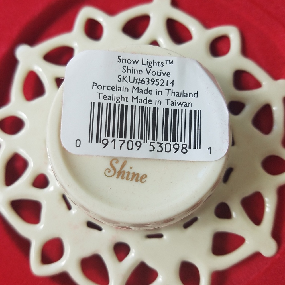 NWT LENOX HOLIDAY SNOWLIGHT CANDLE HOLDER - Picture 7 of 8